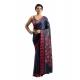 Generic Women's Satin Crepe Printed Saree With Unstitched Blouse 5.5Mtr (Navy Blue) Generic Women's Satin Crepe Printed Saree With Unstitched Blouse 5.5Mtr (Navy Blue)