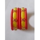 Generic Women's Plastic Silk Thread Bangles (Lemon Yellow, Size: 2.2) Generic Women's Plastic Silk Thread Bangles (Lemon Yellow, Size: 2.2)