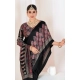 Generic Women's Crepe Printed Saree With Unstitched Blouse 5.5Mtr (Black) Generic Women's Crepe Printed Saree With Unstitched Blouse 5.5Mtr (Black)