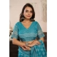 Generic Women's Linen Cotton Printed Ready To Wear Saree With Unstitched Blouse 5.5 Mtr (Aqua_Blue) Generic Women's Linen Cotton Printed Ready To Wear Saree With Unstitched Blouse 5.5 Mtr (Aqua_Blue)