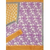 Generic Women's Cotton Blend Printed Saree With Unstitched Blouse 5.5Mtr (Yellow)