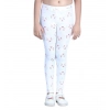 Generic Girl's Cotton Lycra Printed Elasticated Leggings (White) Generic Girl's Cotton Lycra Printed Elasticated Leggings (White)