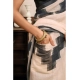 Generic Women's Linen Cotton Printed Ready To Wear With Pocket Saree With Unstitched Blouse 5.5 Mtr (Light_Beige)