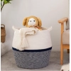 Generic Cotton Matka 14x12 Inch Storage Basket For Clothes With Out Lid (Gray-White) Generic Cotton Matka 14x12 Inch Storage Basket For Clothes With Out Lid (Gray-White)