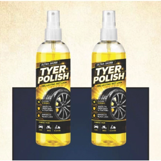 Generic Pack of 2 Deep Black Tyer Polish Liquid Spray Bottle 200 ML Generic Pack of 2 Deep Black Tyer Polish Liquid Spray Bottle 200 ML