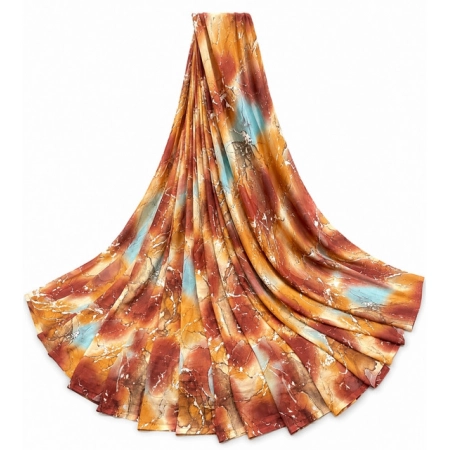 Generic Women's Georgette Printed Saree With Unstitched Blouse 5.5Mtr (Multi)
