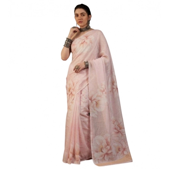 Generic Women's Georgette Floral Printed Saree With Unstitched Blouse 5.5Mtr (Cream) Generic Women's Georgette Floral Printed Saree With Unstitched Blouse 5.5Mtr (Cream)
