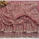 Generic Women's Slik Embellished Saree With Unstitched Blouse 5.5Mtr (Pink)