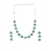 Generic Women's Brass Silver Plated Necklace set (Green) Generic Women's Brass Silver Plated Necklace set (Green)