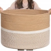 Generic Cotton Dori 16x14 Inch Storage Basket For Clothes With Out Lid (Beige-Beige-White) Generic Cotton Dori 16x14 Inch Storage Basket For Clothes With Out Lid (Beige-Beige-White)