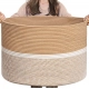 Generic Cotton Dori 16x14 Inch Storage Basket For Clothes With Out Lid (Beige-Beige-White) Generic Cotton Dori 16x14 Inch Storage Basket For Clothes With Out Lid (Beige-Beige-White)