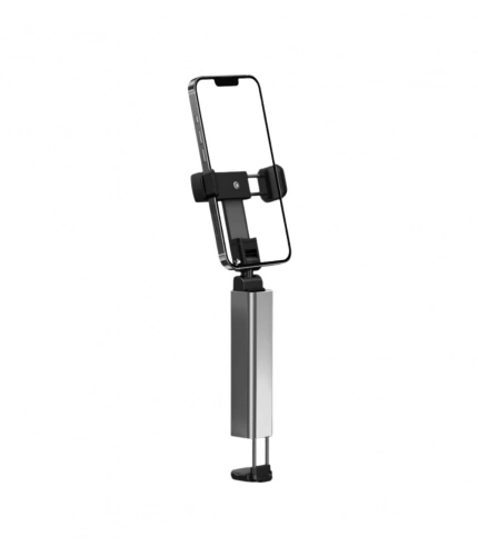 Generic Aluminum-Plastic Solid Bluetooth Selfie Stick and Travel Tripod Stand (Silver-Black)