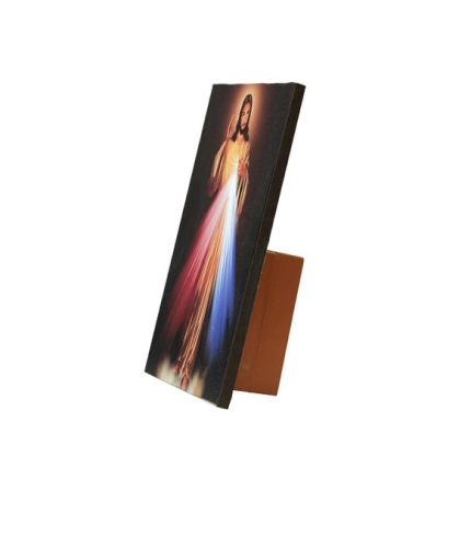 Generic Wooden Divine Mercy Of Jesus Christ Table Top Christian Bible Verses Player (Multicolor)