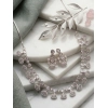 Generic Women's Brass Silver Plated Necklace set (White) Generic Women's Brass Silver Plated Necklace set (White)