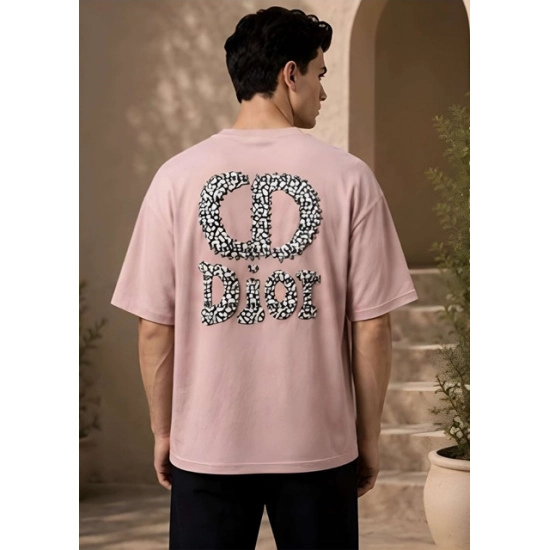 Generic Men's Cotton Blend Printed Oversized Round Neck Half Sleeve T-Shirt (Pink) Generic Men's Cotton Blend Printed Oversized Round Neck Half Sleeve T-Shirt (Pink)