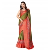 Generic Women's Cotton Silk Printed Saree With Unstitched Blouse 5.5Mtr (Green-Red) Generic Women's Cotton Silk Printed Saree With Unstitched Blouse 5.5Mtr (Green-Red)