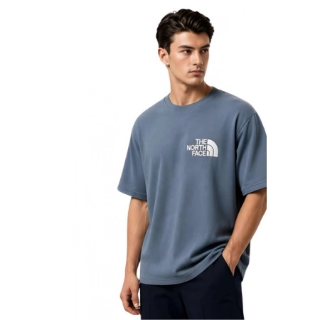 Generic Men's Cotton Blend Printed Oversized Round Neck Half Sleeve T-Shirt (Blue) Generic Men's Cotton Blend Printed Oversized Round Neck Half Sleeve T-Shirt (Blue)