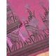 Generic Women's Banarasi Silk Printed Unstitched Salwar Suit Material With Dupatta (Pink, 3Mtrs)