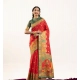 Generic Women's Faux_Banarasi Woven Motifs Saree With Unstitched Blouse 5.5Mtr (Orange) Generic Women's Faux_Banarasi Woven Motifs Saree With Unstitched Blouse 5.5Mtr (Orange)