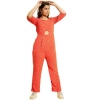 Generic Girl's Polyester Floral 3/4th Sleeve Jumpsuit (Coral) Generic Girl's Polyester Floral 3/4th Sleeve Jumpsuit (Coral)