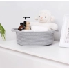 Generic Cotton 8x3 Inch Round Bedside Organizer With Out Lid (Gray) Generic Cotton 8x3 Inch Round Bedside Organizer With Out Lid (Gray)