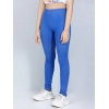 Generic Girl's Cotton Lycra Solid Elasticated Jeggings (Blue) Generic Girl's Cotton Lycra Solid Elasticated Jeggings (Blue)