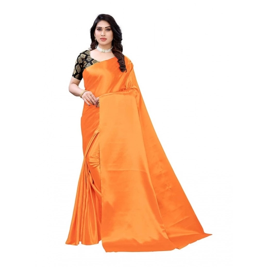 Generic Women's Satin Printed Saree With Unstitched Blouse 5.5Mtr (Mustard) Generic Women's Satin Printed Saree With Unstitched Blouse 5.5Mtr (Mustard)