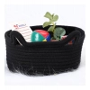 Generic Cotton Pack Of_1 Cat Basket 8x4 Inch Storage Basket For Clothes (Black)