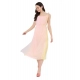 Generic Women's Georgette Ombre Sleeveless Dress (Peach) Generic Women's Georgette Ombre Sleeveless Dress (Peach)