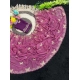 Generic Women's Star Georgette Embellished Saree With Unstitched Blouse 5.5Mtr (Dusty Purple-Blue)