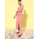 Generic Women's Polyester Lycra Solid Sleeveless Dress (Pink) Generic Women's Polyester Lycra Solid Sleeveless Dress (Pink)