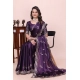 Generic Women's Georgette Embroidered Saree With Unstitched Blouse 5.5Mtr (Purple) Generic Women's Georgette Embroidered Saree With Unstitched Blouse 5.5Mtr (Purple)