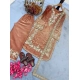 Generic Women's Silk Embroidered 3/4th Sleeve Round Kurti With Palazzo Pant and Dupatta Set (Orange) Generic Women's Silk Embroidered 3/4th Sleeve Round Kurti With Palazzo Pant and Dupatta Set (Orange)