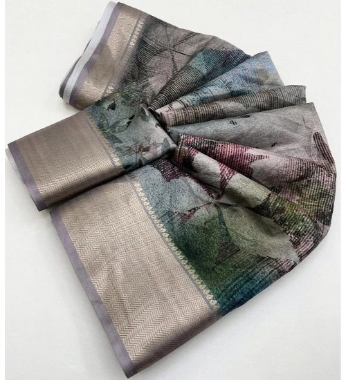 Generic Women's Cotton Silk Printed Saree With Unstitched Blouse 5.5Mtr (Multicolor) Generic Women's Cotton Silk Printed Saree With Unstitched Blouse 5.5Mtr (Multicolor)
