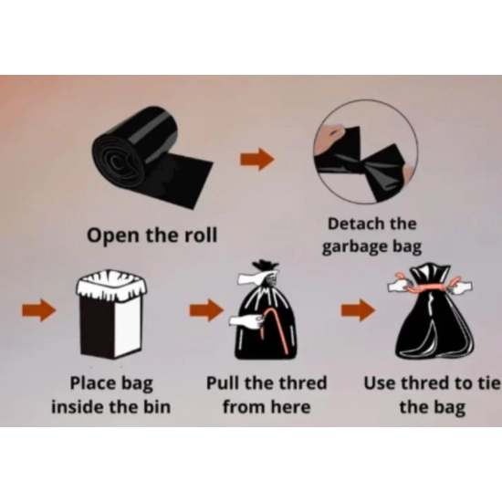 Generic Pack of 10 Polyethylene 19 x 21 Inches Garbage Bag (Black) Generic Pack of 10 Polyethylene 19 x 21 Inches Garbage Bag (Black)