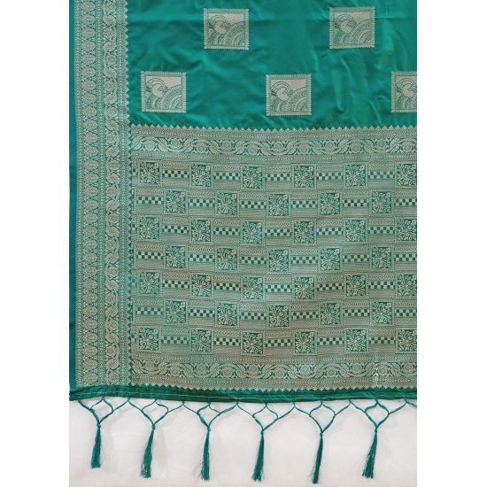Generic Women's Silk Blend Printed Saree With Unstitched Blouse 5.5Mtr (Sea Green) Generic Women's Silk Blend Printed Saree With Unstitched Blouse 5.5Mtr (Sea Green)