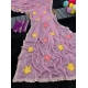 Generic Women's Georgette Embellished Saree With Unstitched Blouse 5.5Mtr (Lavender) Generic Women's Georgette Embellished Saree With Unstitched Blouse 5.5Mtr (Lavender)