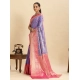 Generic Women's Faux_Banarasi_Silk Woven Saree With Unstitched Blouse 5.5Mtr (Blue) Generic Women's Faux_Banarasi_Silk Woven Saree With Unstitched Blouse 5.5Mtr (Blue)