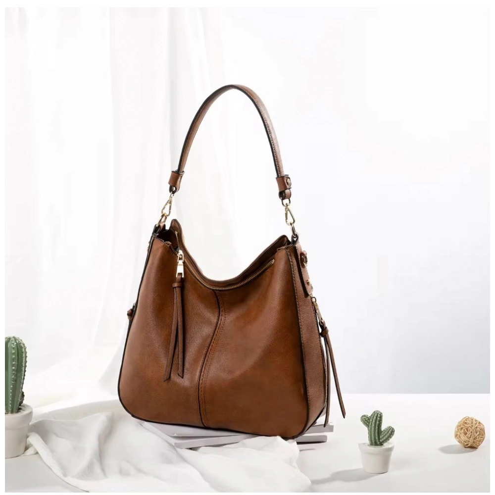 Generic Women's PU Leather Zipper Handbag Generic Women's PU Leather Zipper Handbag