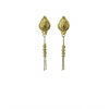 Generic Women's Pack of_2 Brass Gold-Plated Earrings (Gold) Generic Women's Pack of_2 Brass Gold-Plated Earrings (Gold)