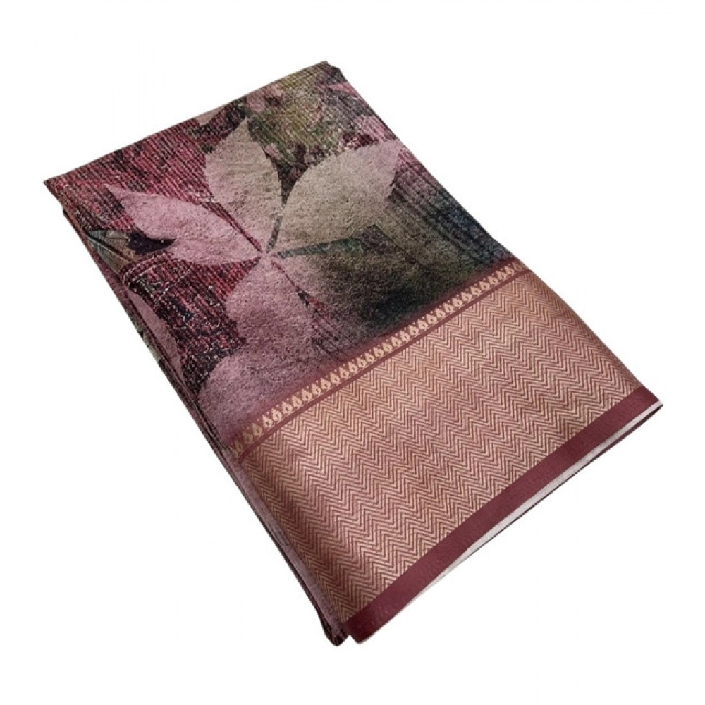 Generic Women's Cotton Silk Printed Saree With Unstitched Blouse 5.5Mtr (Multicolor) Generic Women's Cotton Silk Printed Saree With Unstitched Blouse 5.5Mtr (Multicolor)