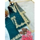 Generic Women's Silk Embroidered 3/4th Sleeve Round Kurti With Palazzo Pant and Dupatta Set (Teal) Generic Women's Silk Embroidered 3/4th Sleeve Round Kurti With Palazzo Pant and Dupatta Set (Teal)