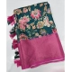 Generic Women's Cotton Silk Floral Printed Saree With Unstitched Blouse 5.5Mtr (Green-Pink) Generic Women's Cotton Silk Floral Printed Saree With Unstitched Blouse 5.5Mtr (Green-Pink)