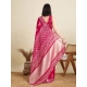 Generic Women's Semi Cotton Printed Saree With Unstitched Blouse 5.5Mtr (Red) Generic Women's Semi Cotton Printed Saree With Unstitched Blouse 5.5Mtr (Red)