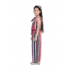 Generic Girl's Polyester Crepe Floral Cold Shoulder Crop Top and Pallazo Set (Multicolor) Generic Girl's Polyester Crepe Floral Cold Shoulder Crop Top and Pallazo Set (Multicolor)