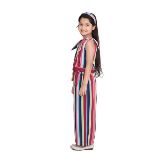 Generic Girl's Polyester Crepe Floral Cold Shoulder Crop Top and Pallazo Set (Multicolor) Generic Girl's Polyester Crepe Floral Cold Shoulder Crop Top and Pallazo Set (Multicolor)