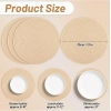 Generic Cotton Dining Table Round Placemat Mats Set of 4 (Cream) Generic Cotton Dining Table Round Placemat Mats Set of 4 (Cream)