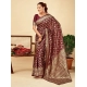 Generic Women's Jacquard Printed Saree With Unstitched Blouse 5.5Mtr (Maroon) Generic Women's Jacquard Printed Saree With Unstitched Blouse 5.5Mtr (Maroon)