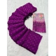 Generic Women's Printed Brasso Saree With Unstitched Blouse (Magenta, 5-6 Mtrs)