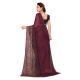 Generic Women's Georgette Printed Saree With Unstitched Blouse 5.5Mtr (Maroon) Generic Women's Georgette Printed Saree With Unstitched Blouse 5.5Mtr (Maroon)